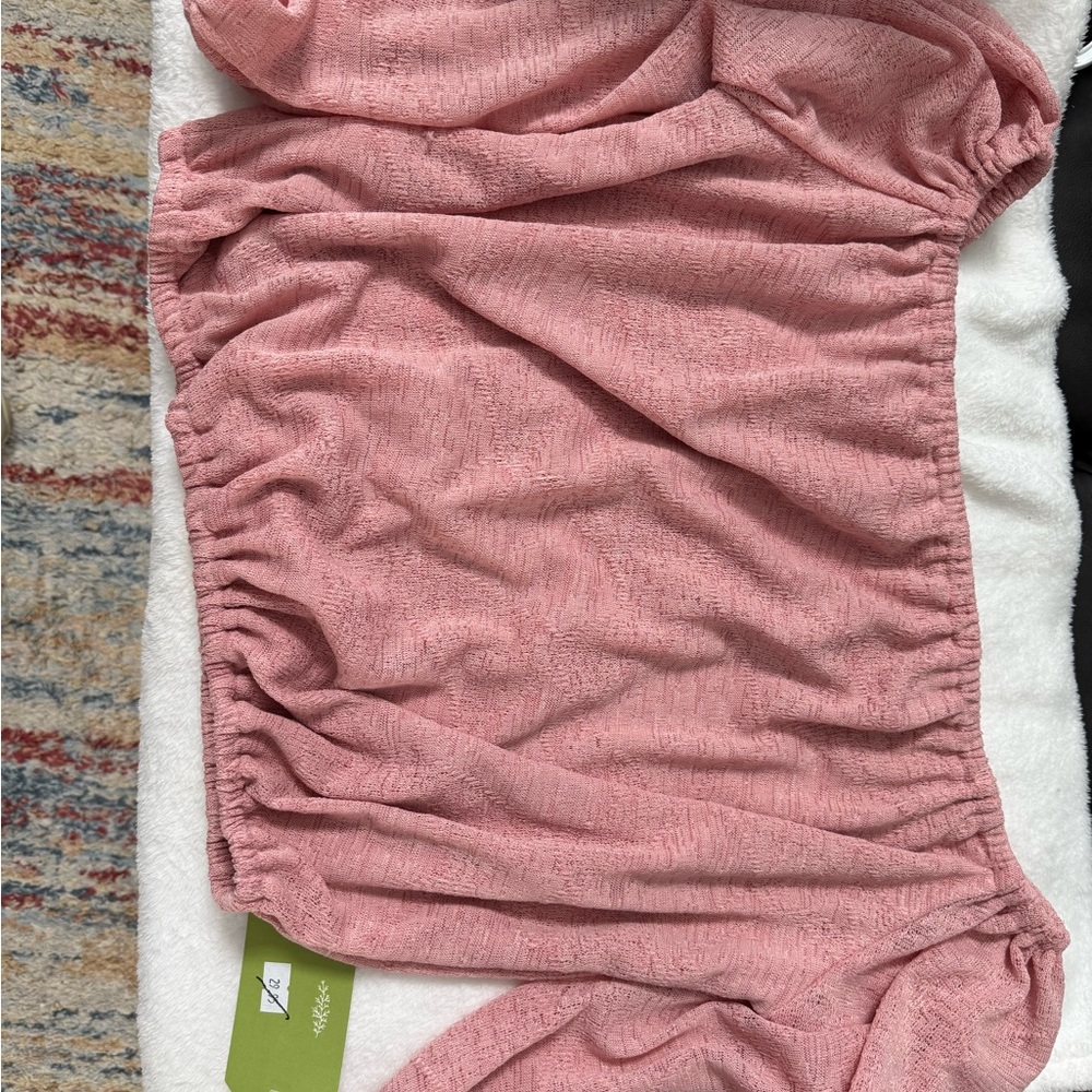 Pink Off-Shoulder Top